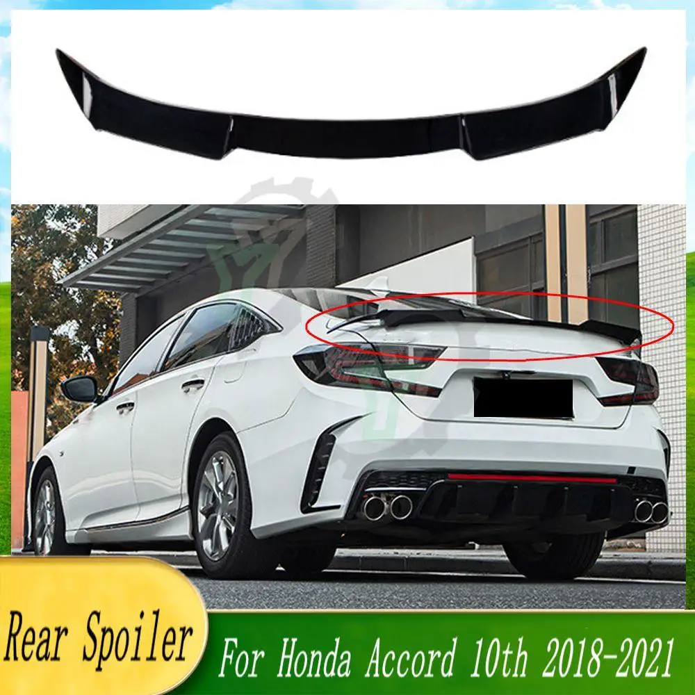 

For Honda Accord Tenth Generation 2018 2019 2020 2021 JDM MC modification Car Rear Trunk Spoiler Rear Wing Lip Trim