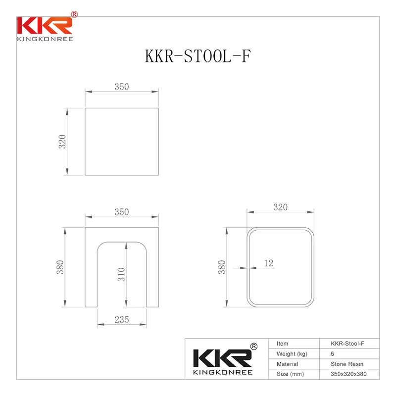 Customized Modern Design Shower Bath Stool Acrylic Shower Bench Bathroom Stool image 3