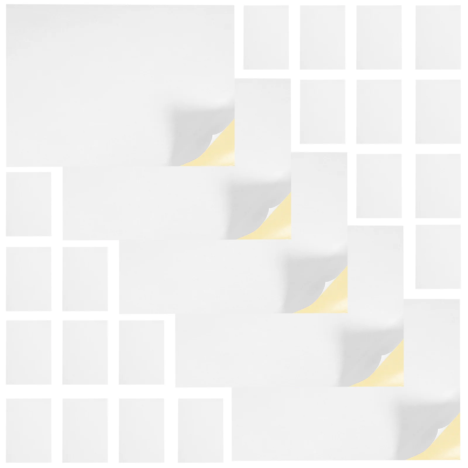 ورق لاصق قابل للطباعة مقاس A4 لأوراق الملصقات غير اللامعة للطابعة ملصقات لاصقة فارغة لاستخدام مكتب شحن العنوان #3