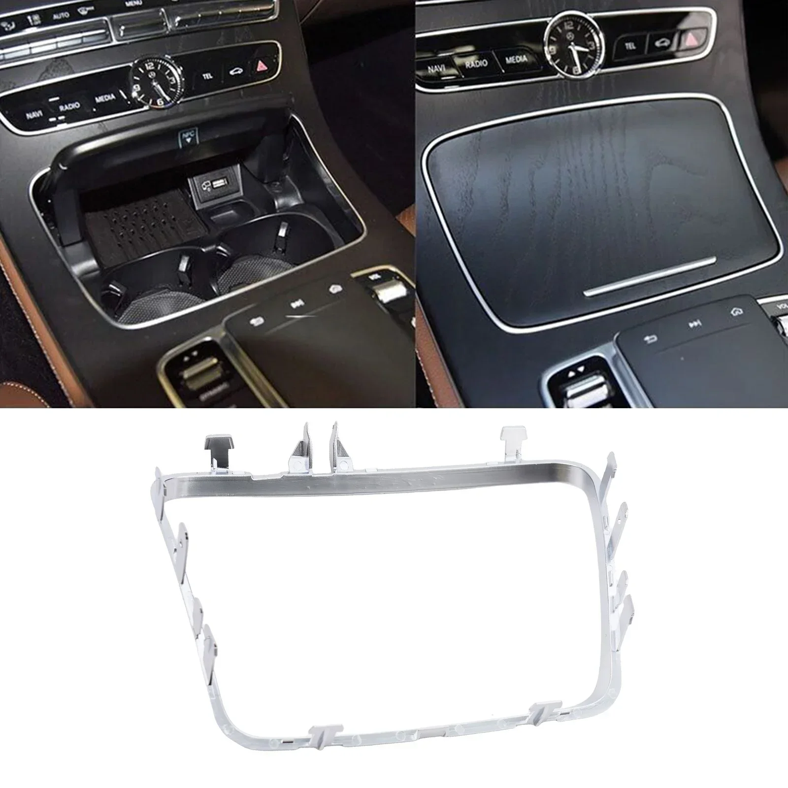 CupHolder Strip Trim Upgrade your For Mercedes E Class W213 with this Stylish Cup Holder Strip Trim Enhance Interior Appeal