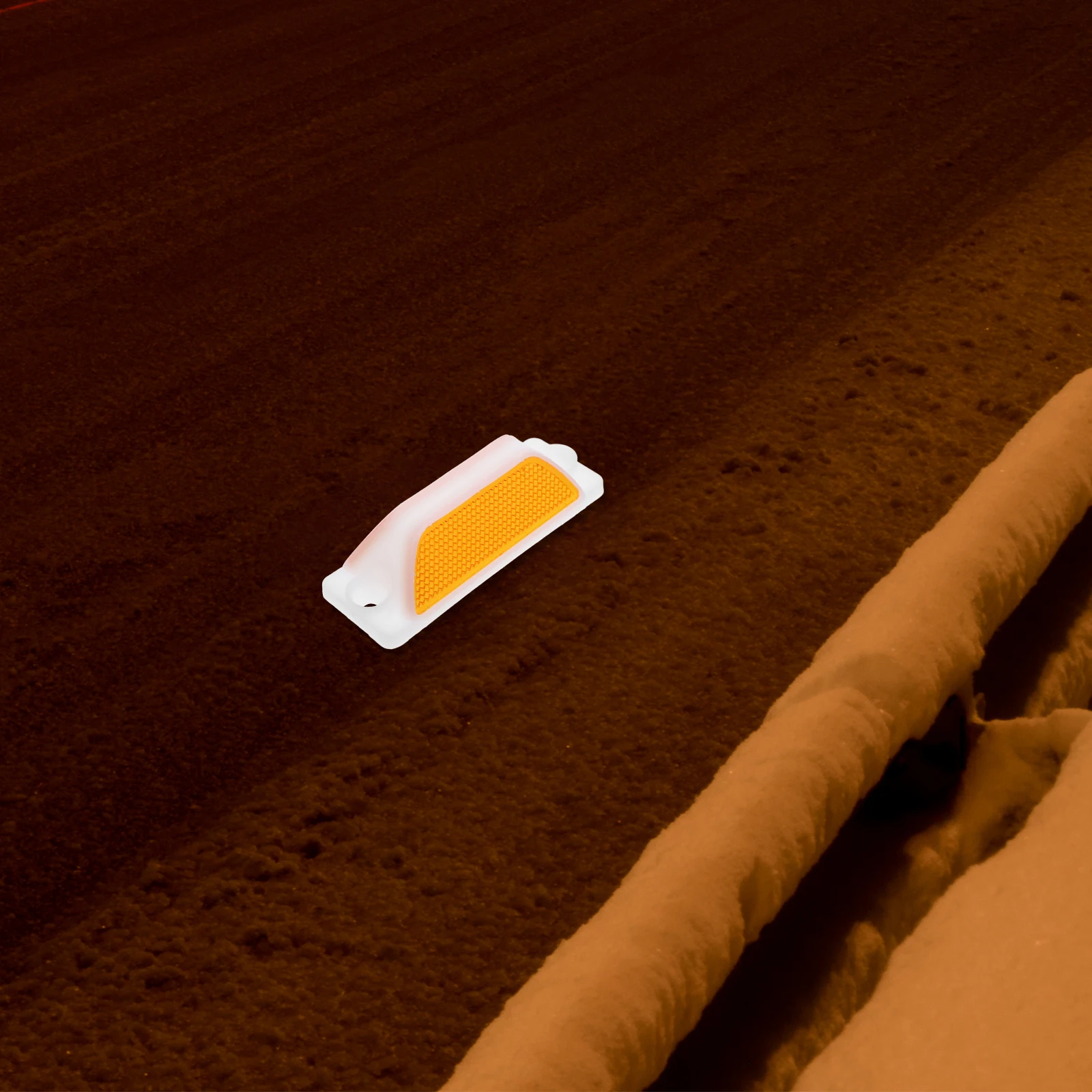 

2pcs Reflective Road Weatherproof Driveway Reflectors Parking Lots Construction Zones Guardrail