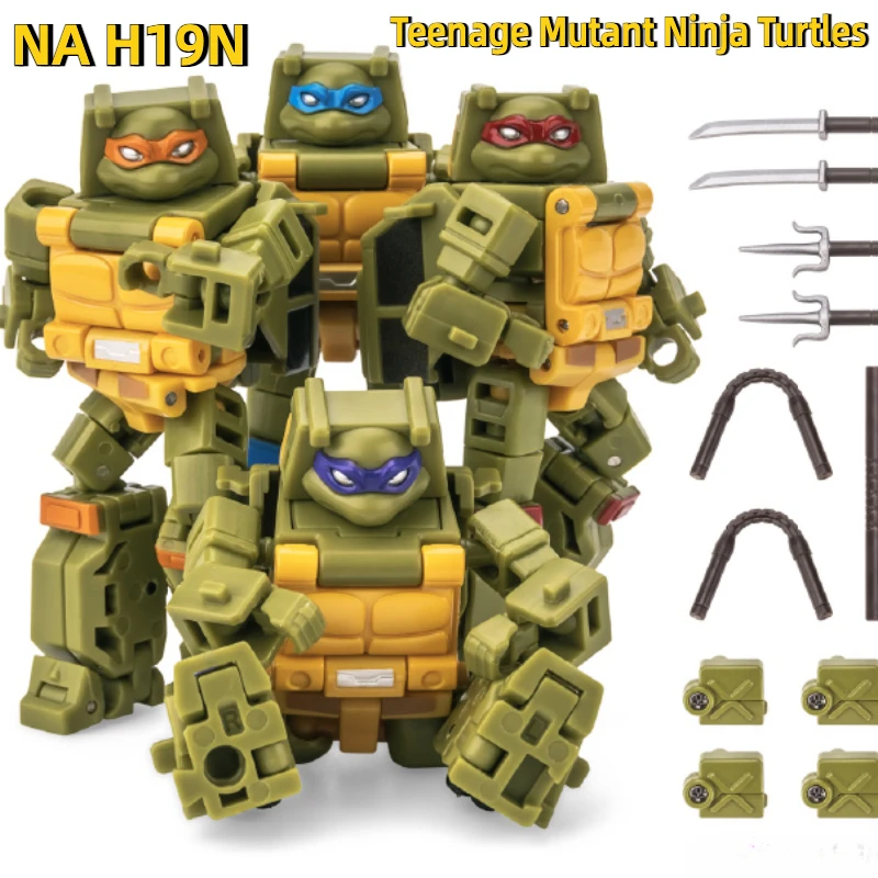 

IN STOCK NewAge Toys NA H19N PIZZERIA Teenage Mutant Ninja Turtles Mini Warrior Heroes Action Figure Robot Model Toys