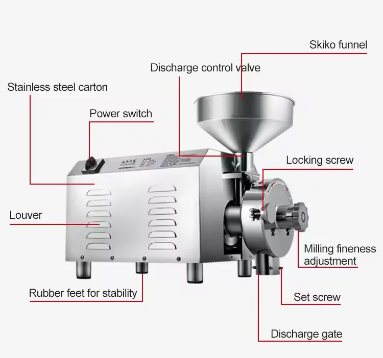 

Commercial Flour Mill Machine Grain Grinder Grain Processing Machinery Mill Flour Milling Grain Cleaning and Grading Machines