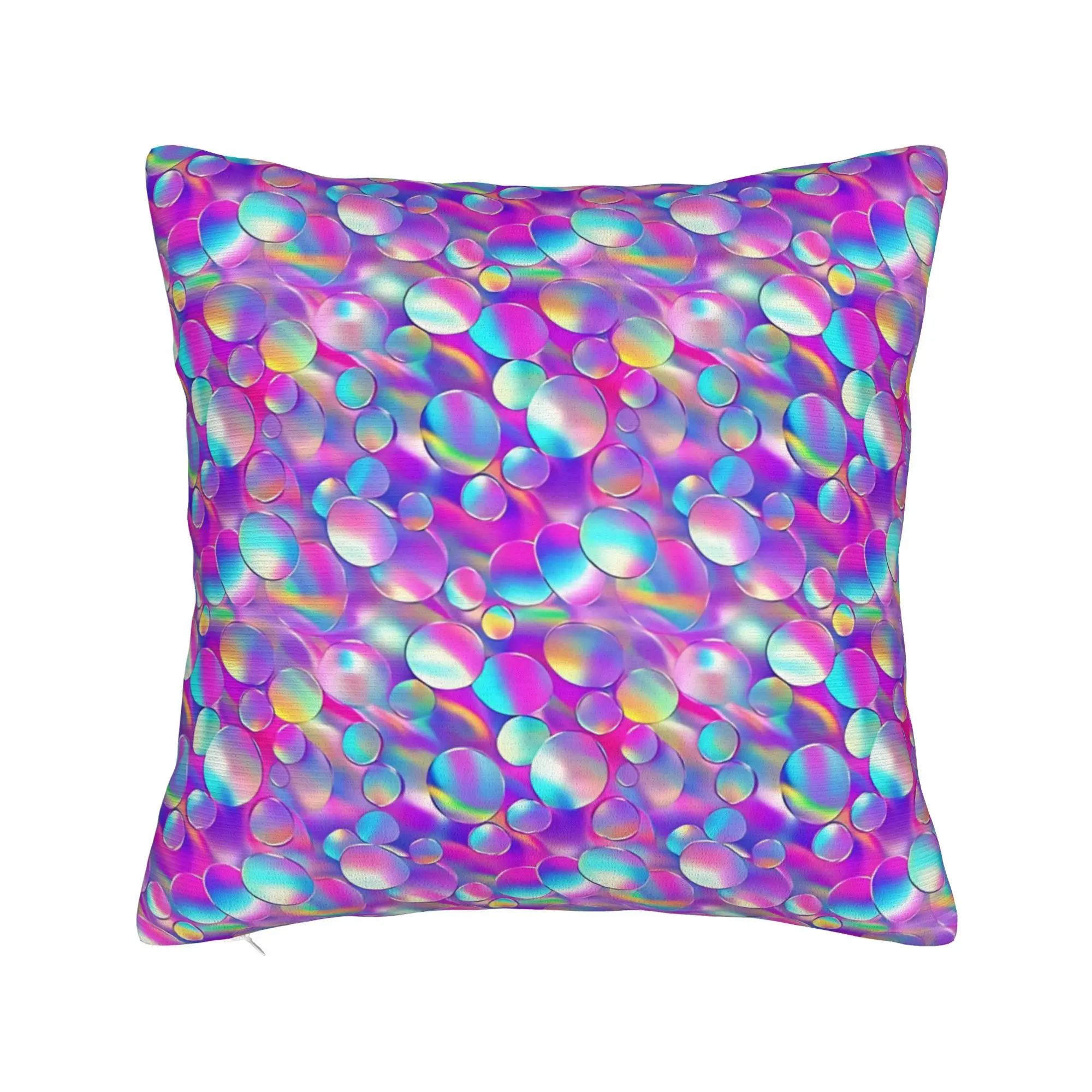 Abstract Holographic Pillow Case  Square Pillow Cover For Sofa Home Decor Kawaii Pillowcases