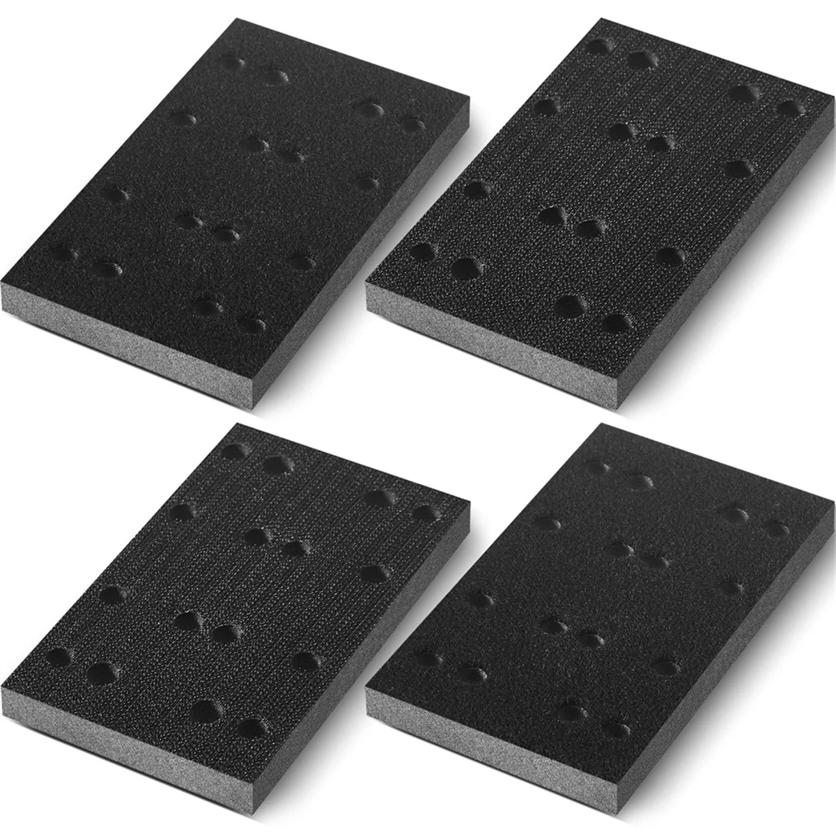 4 Pcs Soft Black Foam Sanding Pads Interface Sander Backing Pad for Festool RS400 LS130 Sander