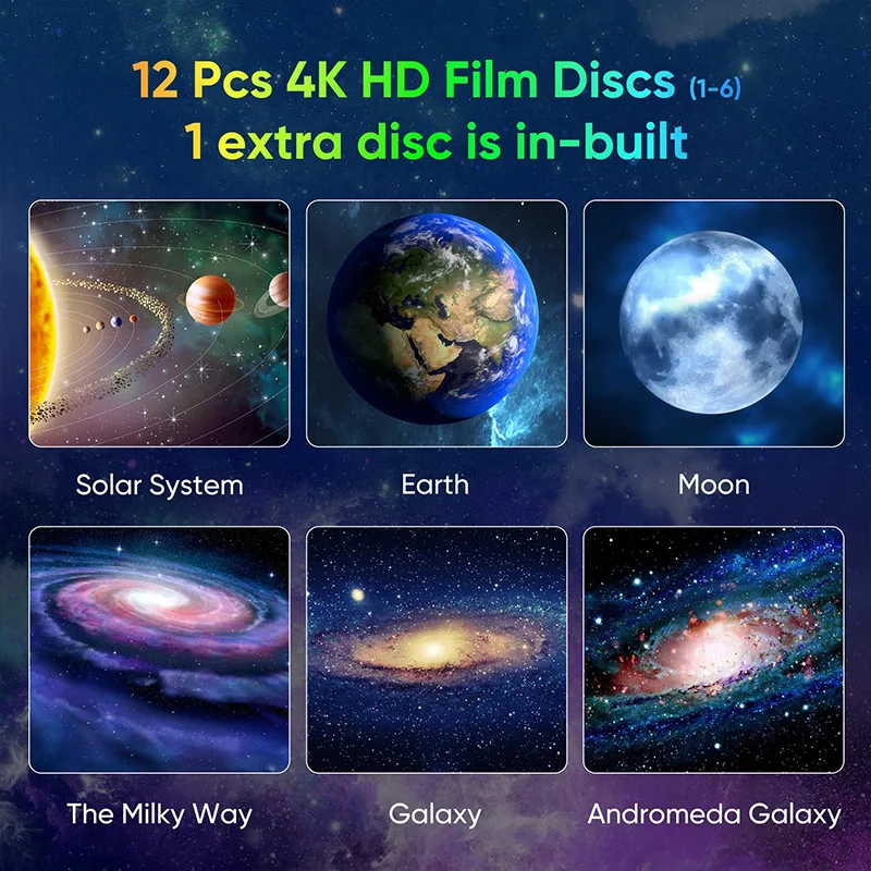 1PC Star Projector Galaxy Astronaut Space Night Light Projector Lamp Starry Nebula Ceiling for Room Decorative Children Gift