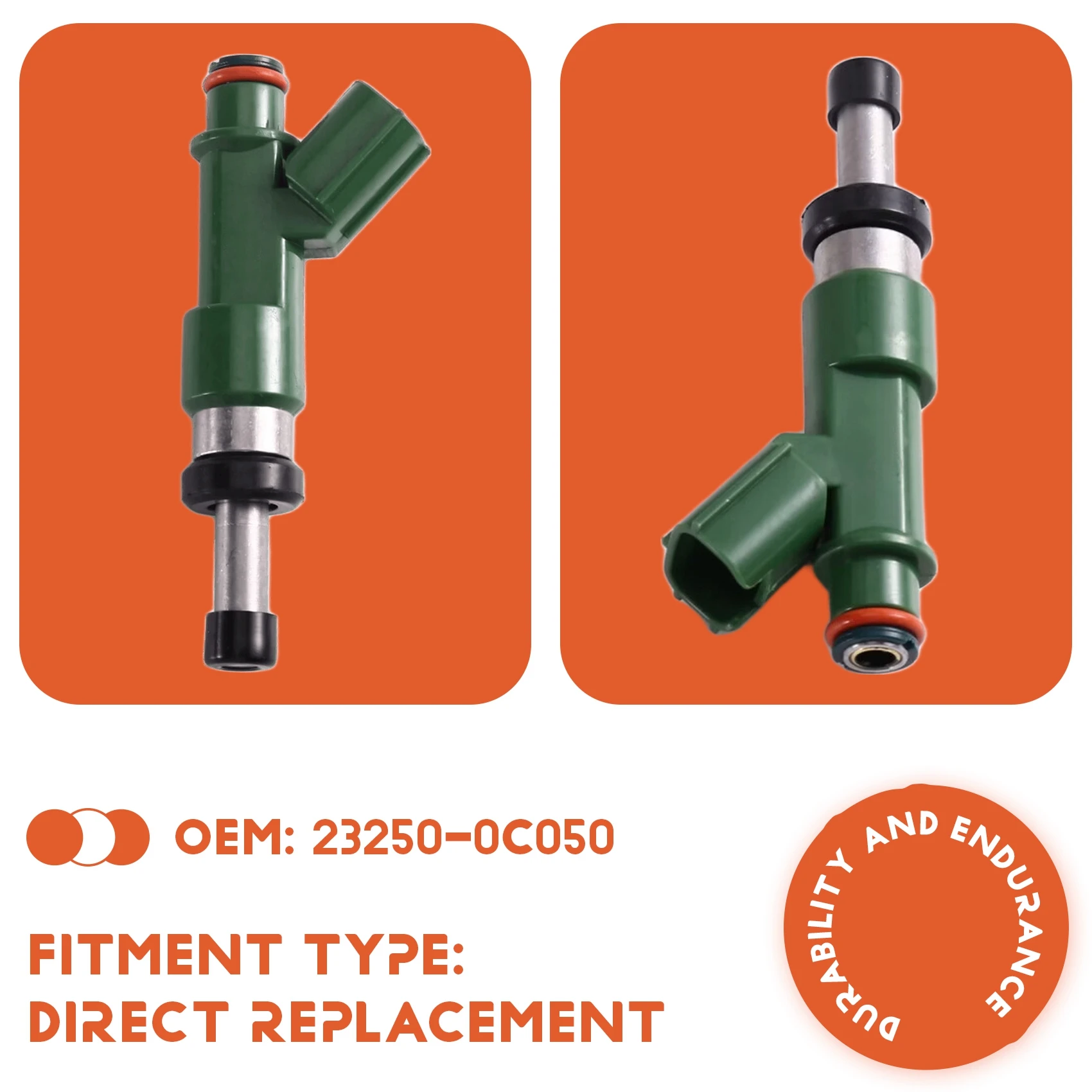 

4 шт. топливных форсунок 23250-0C050 для Toyota Hilux, Land Cruiser Prado, Fortuner, Tacoma, Hiace, Coaster, Innova, 4Runner 2.7L-A67F