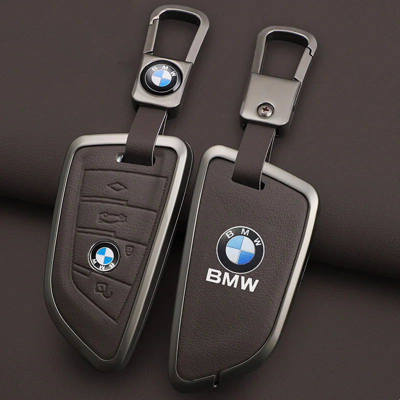 Car Key Case Cover Protector Shell for BMW X1 X3 X5 X6 X7 1 3 5 6 7 Series G20 G30 G11 F15 F16 G01 G02 F48 Car Accessories