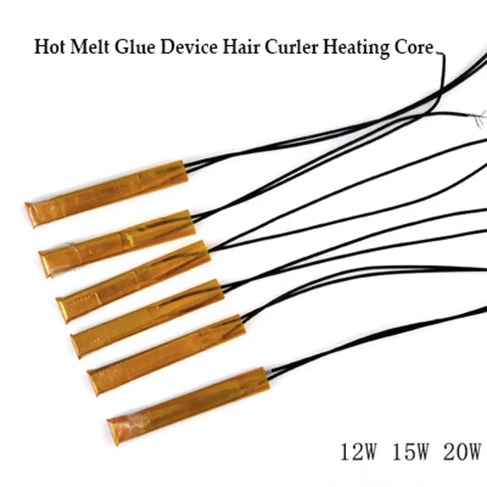 Dispositivo de pegamento de fusión, rizador de pelo, núcleo de calentamiento, PTC, cerámica, 12 ~ 100W, 220V, dispositivo de pegamento, calentador de temperatura constante, herramienta eléctrica