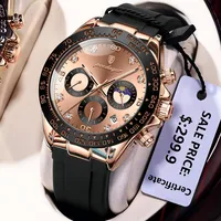 Reloj de pulsera POEDAGAR de lujo de alta calidad para hombre, cronógrafo luminoso resistente al agua con fecha, reloj de cuarzo para hombre, relojes de moda para exteriores para hombre