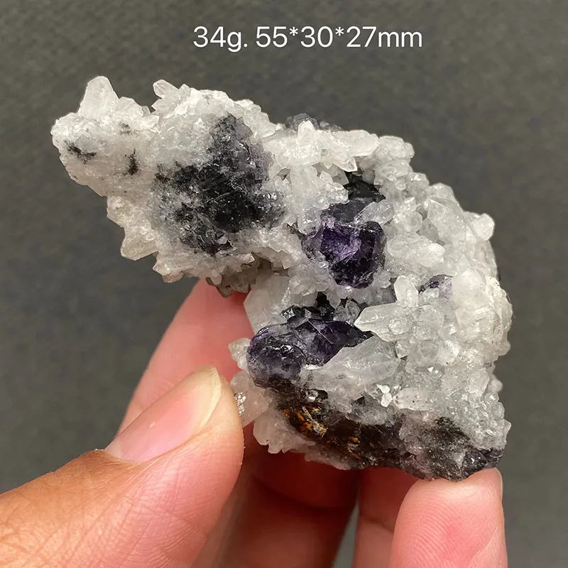 

100% натуральный танзаниский сине-фиолетовый флюорит и кристалл Coexist, минеральный образец, целебный кристалл