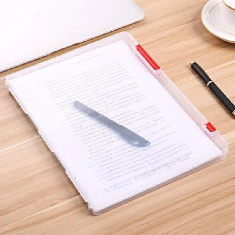 Six Colors A4/A5 File Box Clear Desk Document Paper Organizer Storage Office School Accessories For Children And Adults