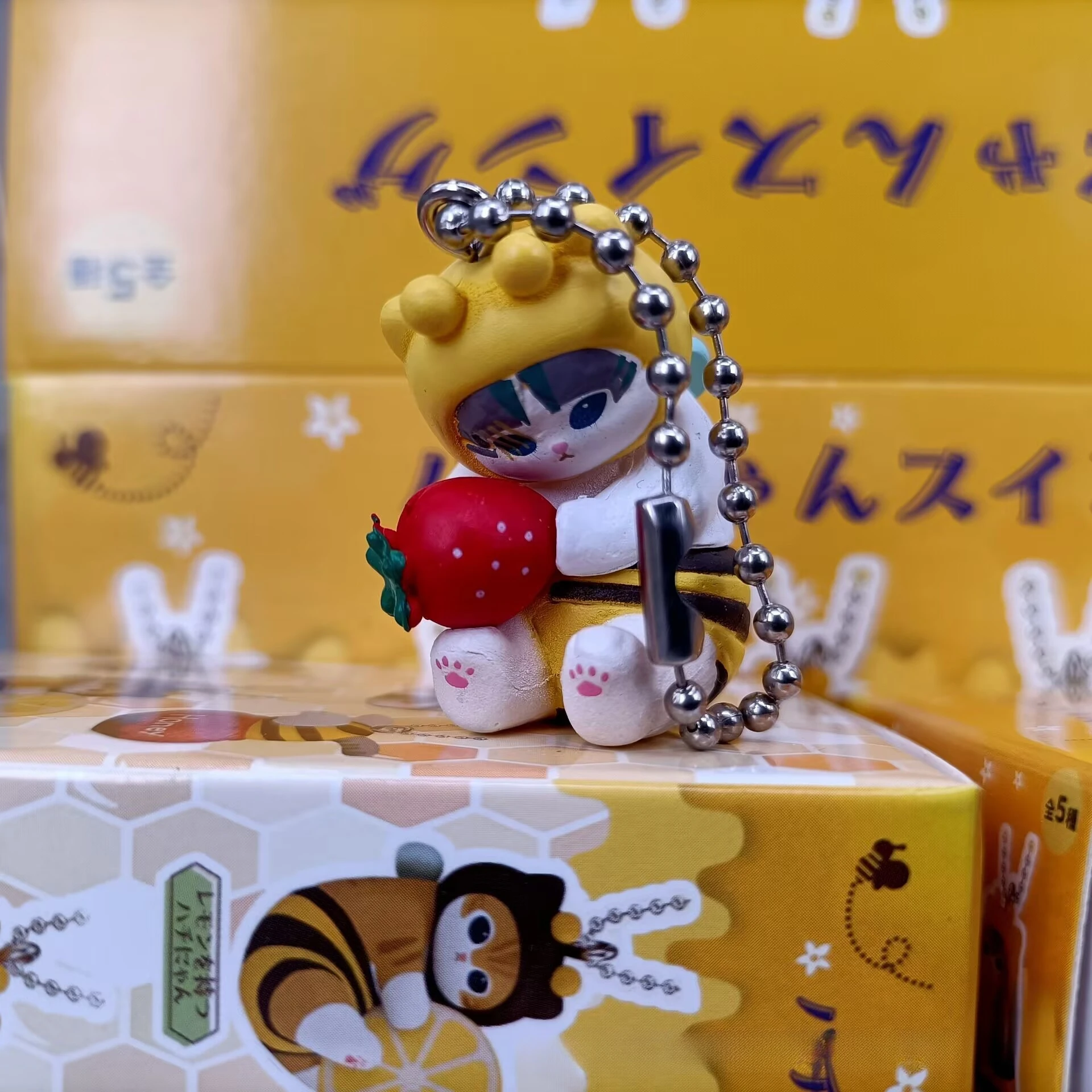 Vormige Mofusand Bee Blind Box Twisted Egg Bee Cat Anime Figuur Ornament Schattige pop Handgemaakt Model Decoratie Speelgoed Verjaardagscadeau