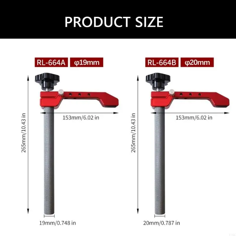 Workbench Dog Hole Kẹp nhôm giữ kẹp 19/20 mm Benchtop Kẹp nhanh Y4QC