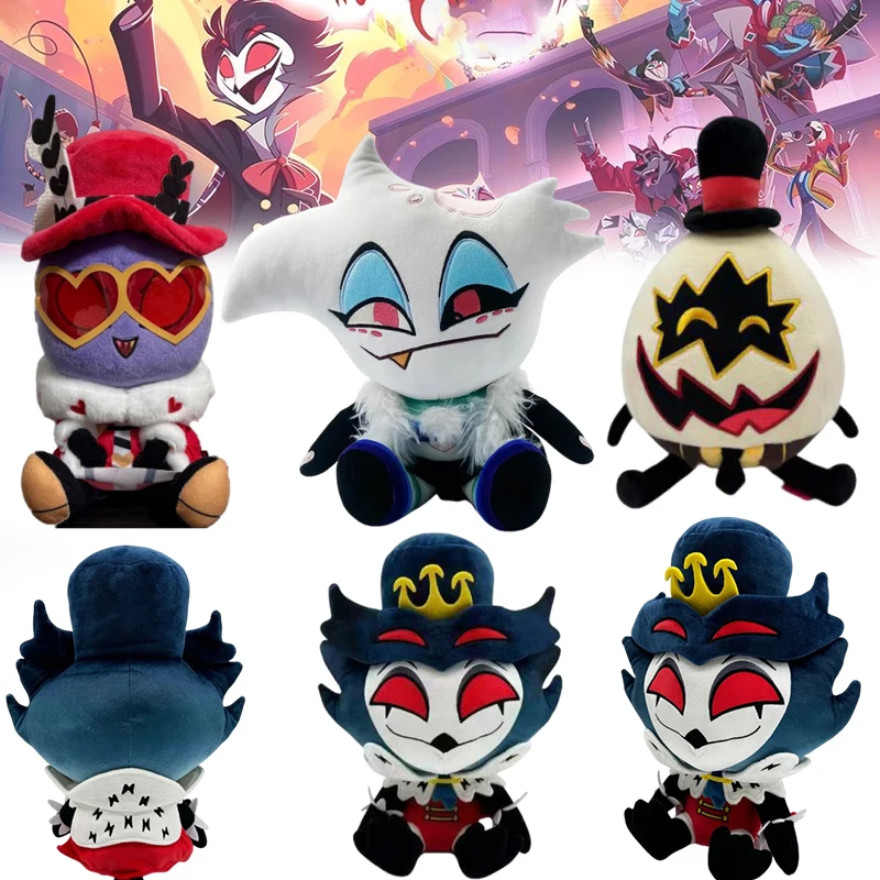 

Новые плюшевые игрушки Helluva Boss 2026: Стольас, Страйкер, Эгмены — мягкие игрушки-животные из мультфильма, подарок на Рождество и День рождения для детей