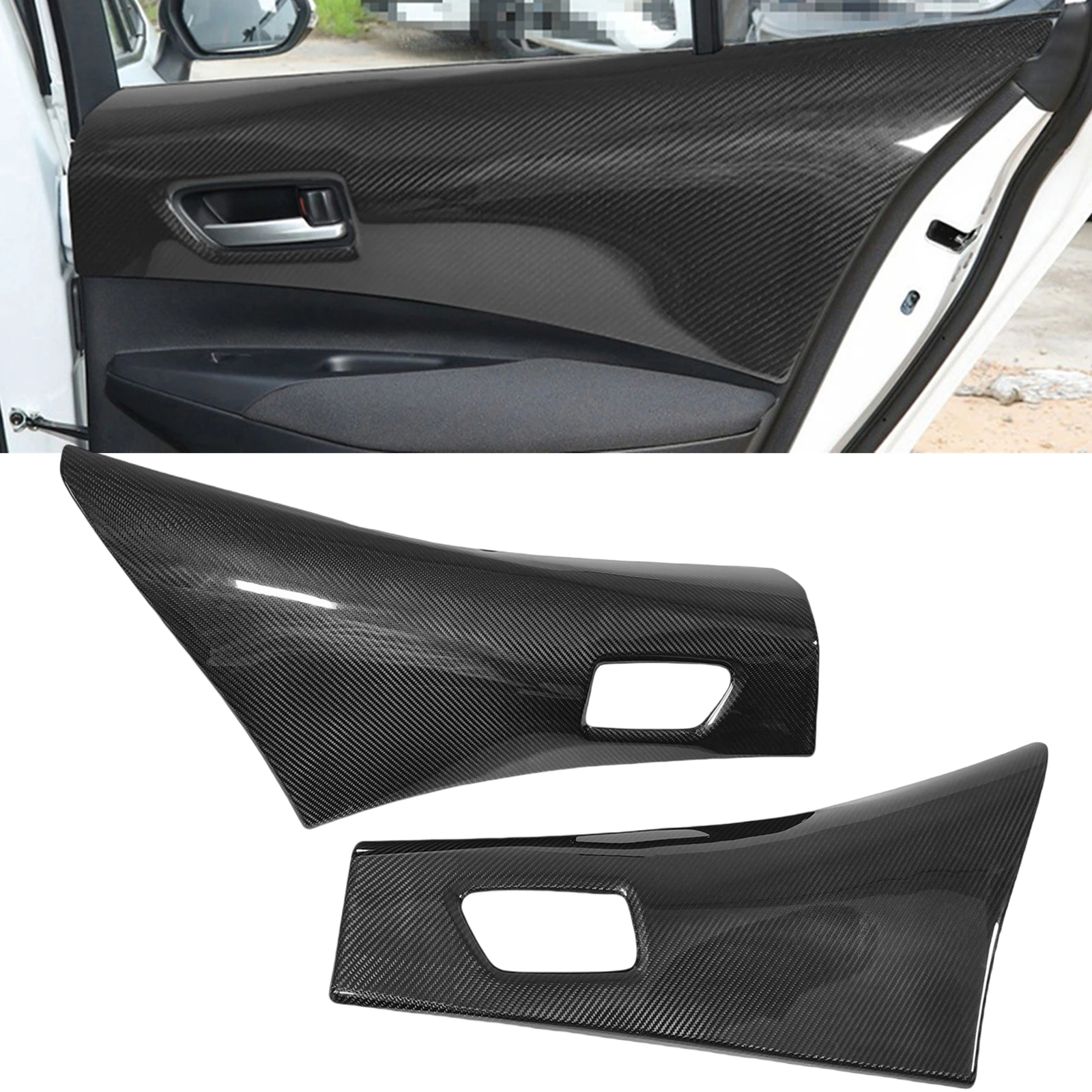 

2 x Inner Door Panel Frame Cover Trim For Toyota GR Corolla 2023-2025