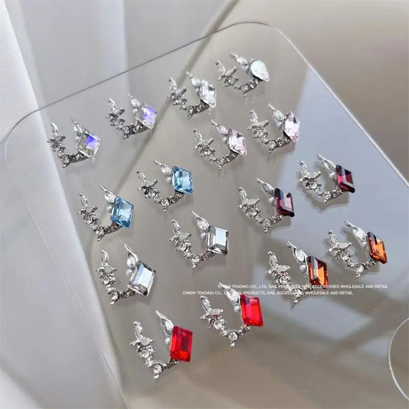 Nail Accessories Holiday Design Innovative Square Diamonds Manicure Alloy Durable And Wear-resistant Convenient