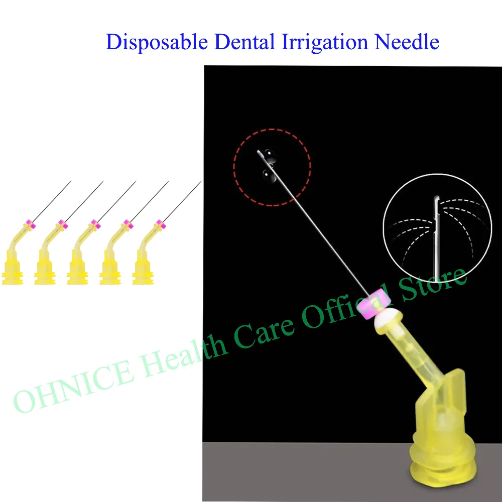 

Dental Sterile Disposable Dental Irrigation Needles Dual-Opening Design for Enhanced Oral Irrigation 20Pcs/Box