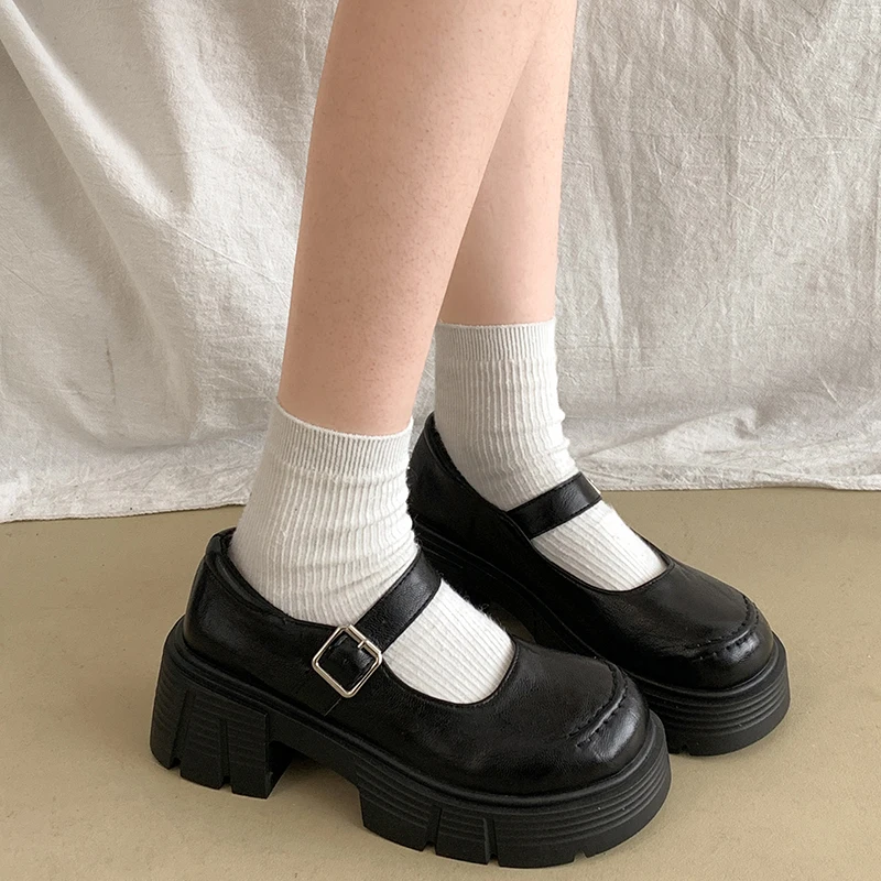 

Women's Sneakers Summer 2025 Shoes Woman-shoes Platform New Roses Black Thick Sole Shallow Mary Janes Womens Sneakers Summer Sho