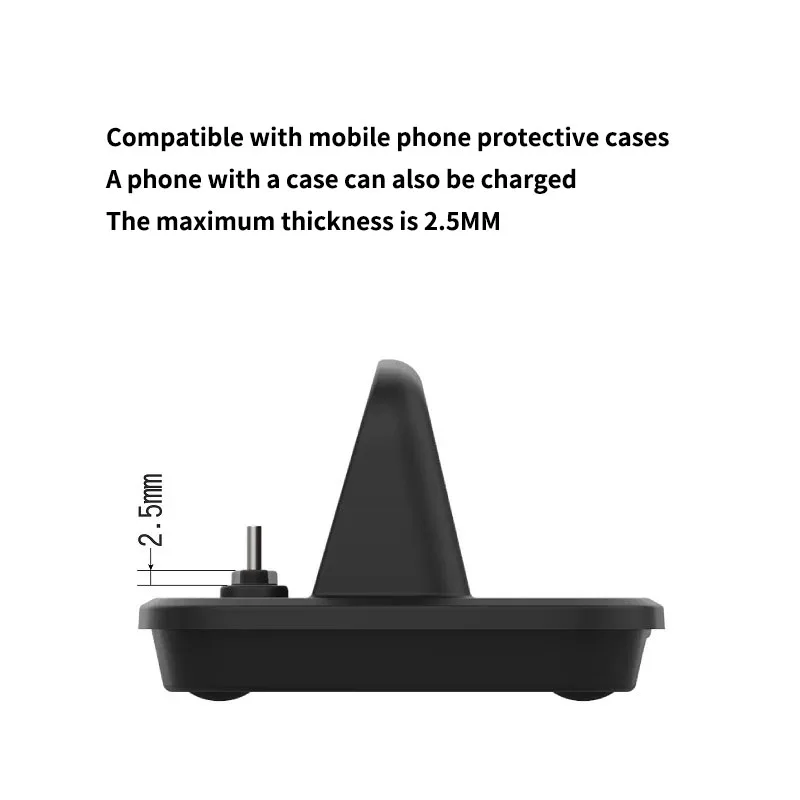 Type-C Charging Station for iphone 17 16 15 ProMax Type C interface Fast Charging USB-C Devices Sync Stand Flat for Type-C view 5