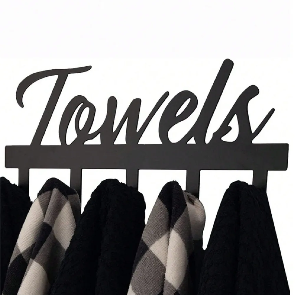 قطعة واحدة من خطاف تزيين الحائط على الحائط من العلامة التجارية W، منظم مفاتيح ثنائي الغرض ورف قبعة المعطف، شماعة منشفة قوية مثبتة على الحائط