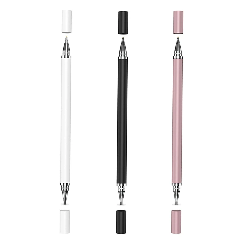 Universal 2 in 1 Pen Drawing Tablet Pen Capacitive Touch-screen Pen for iOS Android Phones Write Pencil Accessory