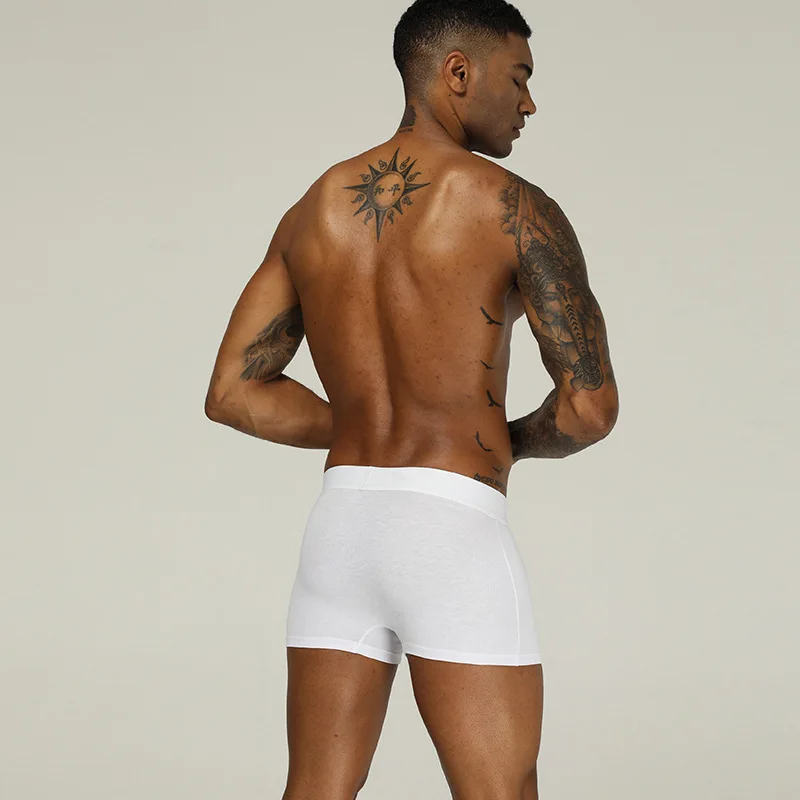 

Cross-Border Bestseller ORLVS Men's Boxer orts Pure Cotton Breathable Comfortable Mid-Waist Flat Angle Underwear