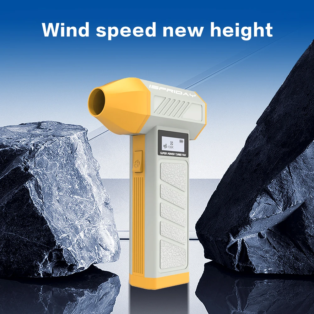 5000mAh Turbo Jet Fan 160000RPM Wind Speed 60m/s Electric Blower Multifunctional Blowing Dust Dryer 30W fast charging