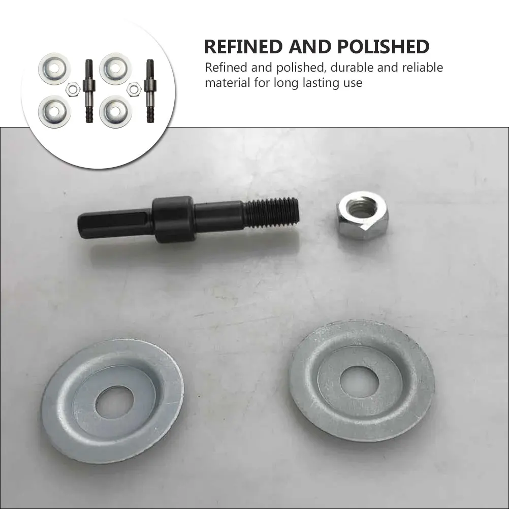 

2 Sets Electric Drill Grinding Wheel Adapter Rods High Speed Steel Metal Polishing Tools For Sharpening Cutters Home Repair