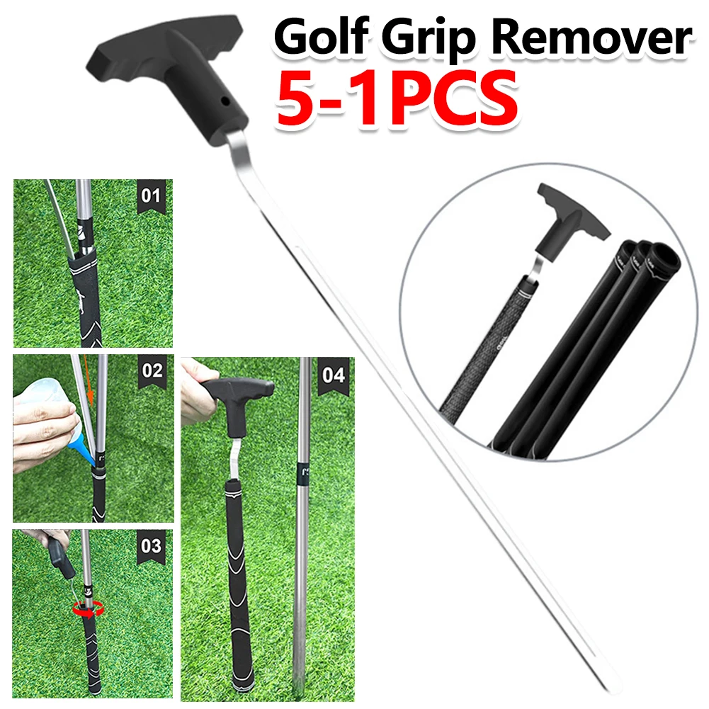 Herramienta de extracción de agarre de Golf, protector de agarre con ranura en V para empuñaduras oscilantes de longitud estándar, Kit de agarre de Golf, accesorios de herramientas de Golf
