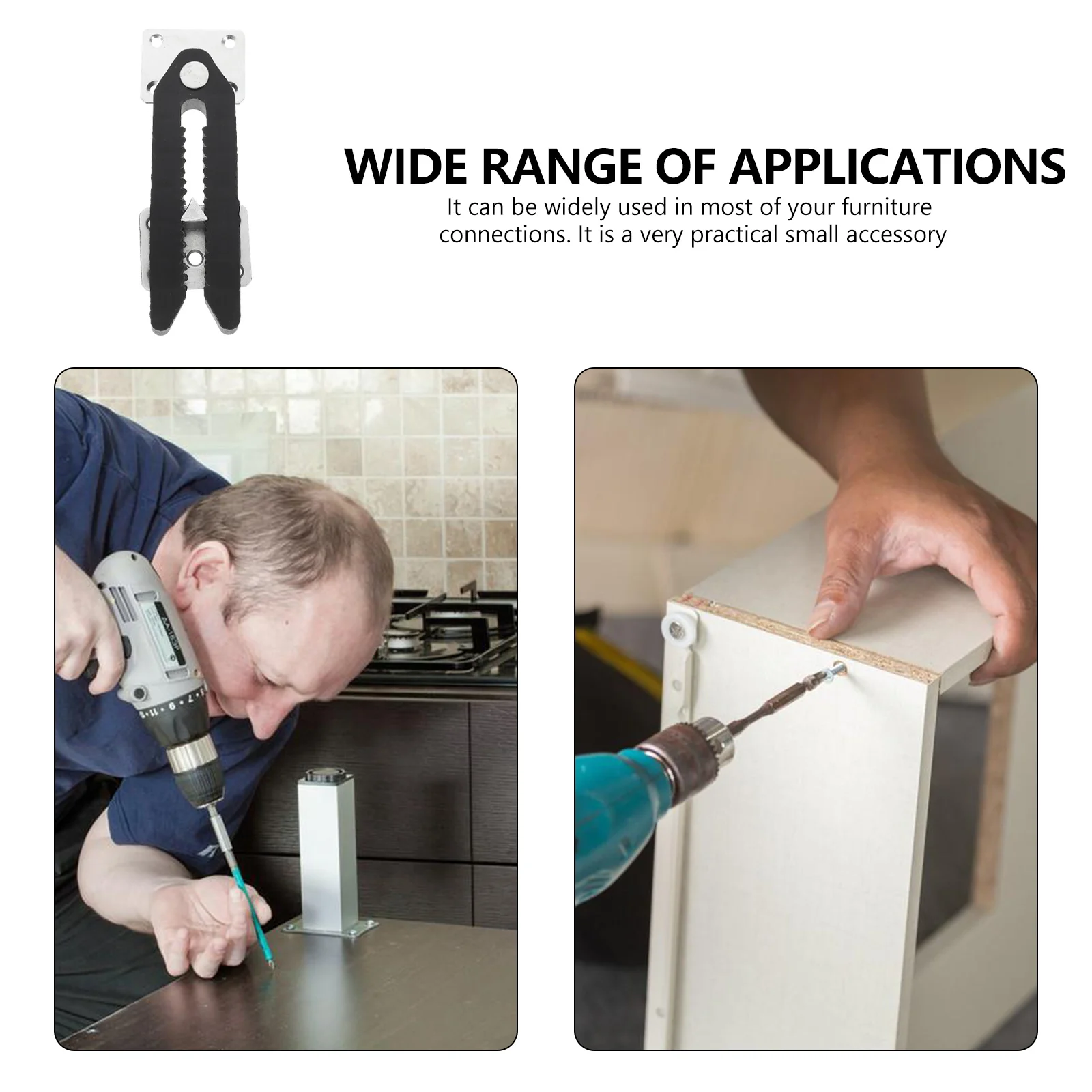 1pc Sofa Fixer Steel Connector Sectional Connectors Adjustable Furniture Joint Snap Couch clip Plastic Frame Support