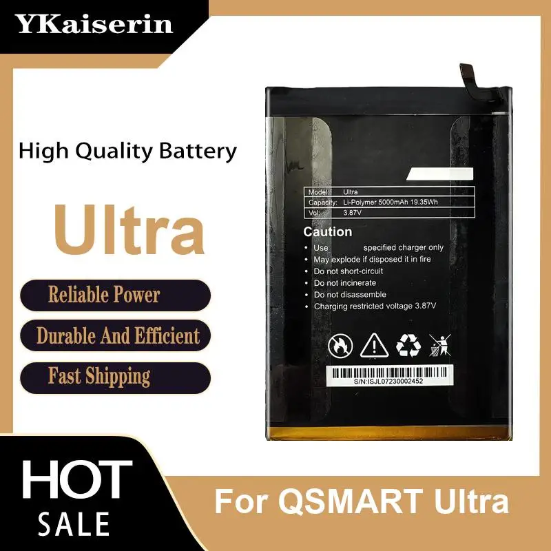 5000mAh Portable For Qsmart Ultra Mobile Phone Battery