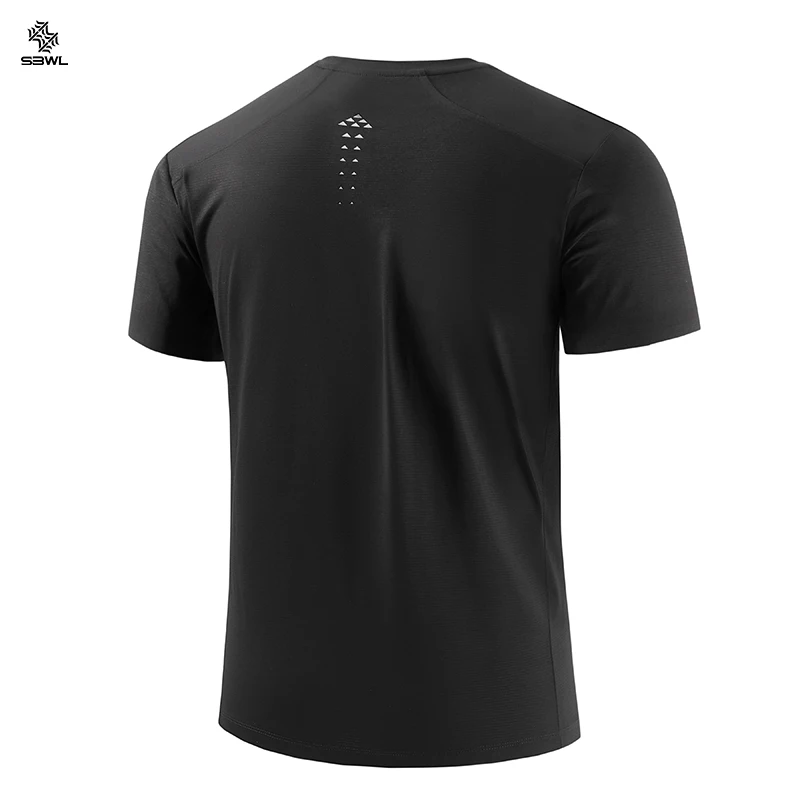 SBWL High quality Outdoor hiking mountaineering Tees running weight loss fitness sports quick drying T-shirt Men's Ice silk Tops - Image 2