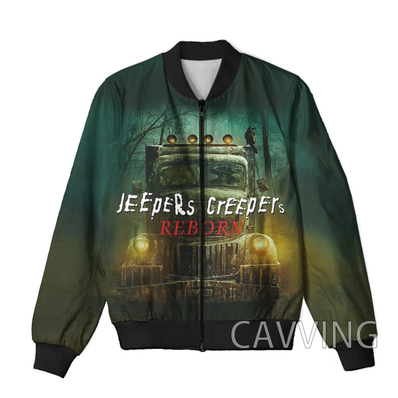 

New Fashion Women/Men's 3D Print Jeepers Creepers Zipper Bomber Jackets Men Overcoat Mens Coat Zip Up Jackets