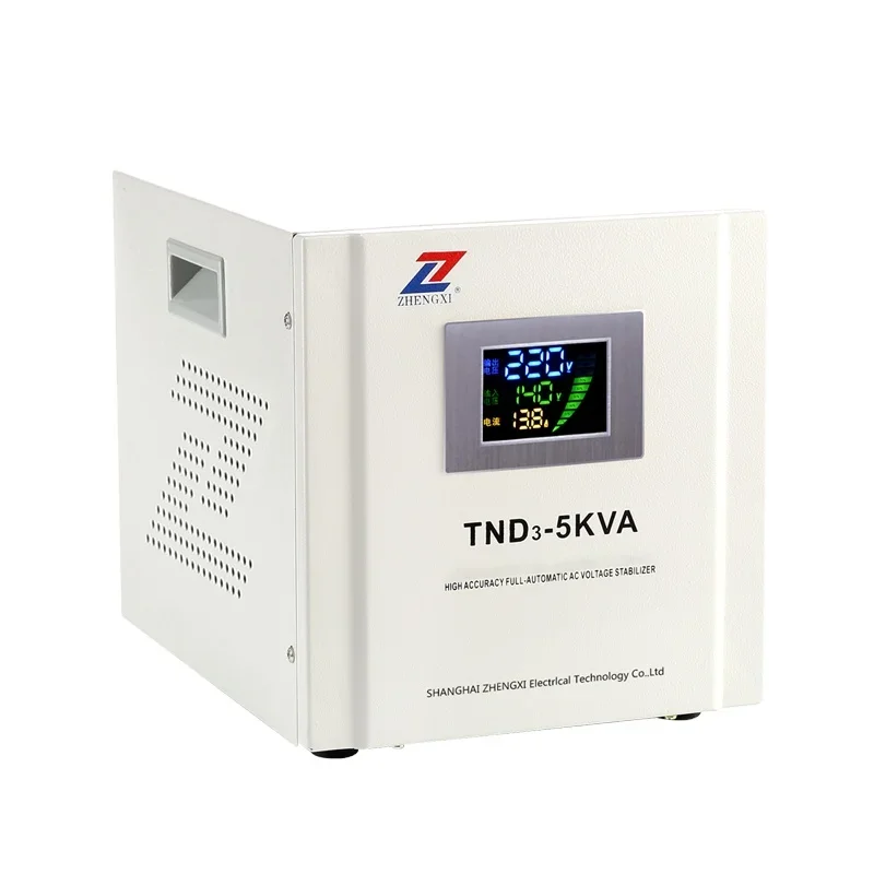 Voltage Stabilizer TND5 5KVA, Highly Accurate Single Phase 220V AC,Normal Type 5KW Intelligence Automatic,Home, Factory