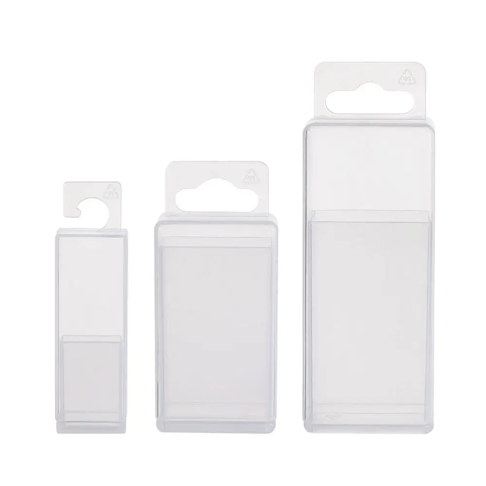 3Pcs/Set Adjustable Height Drill Tool Box Plastic Clear Twist Drill Boxes Rectangular Telescoplc Parts Storage Case