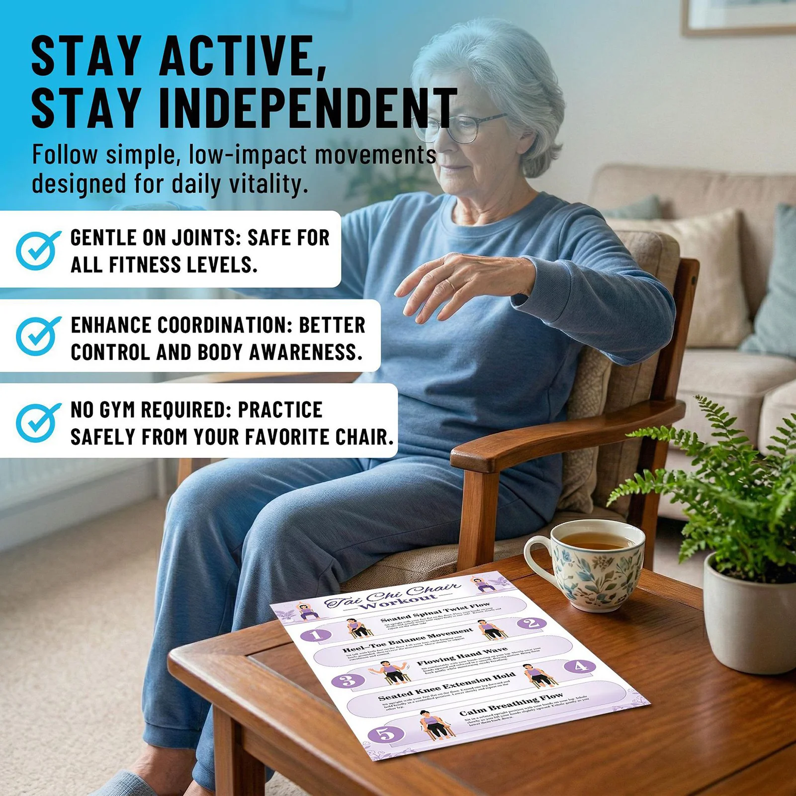 6-delige Tai Chi-stoeltraining - Home Gym Guide recensie en prijs