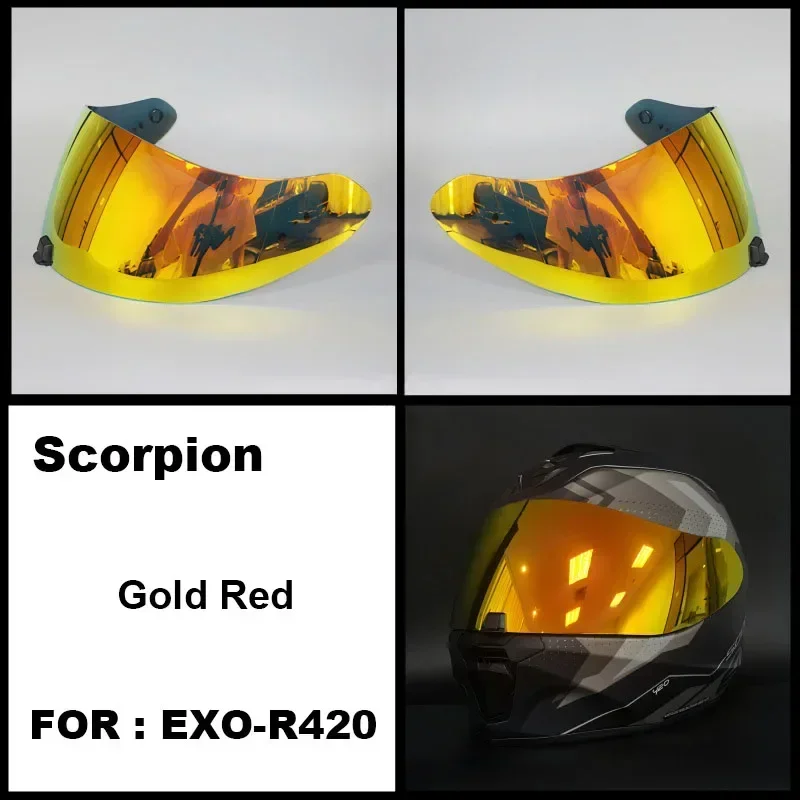 Capacete SCORPION EXO-R420 Helmet Visor Shield Lens Motorcycle Accessories Full Face Helmet Anti-UV Scorpion EXO-R420 Casco Moto