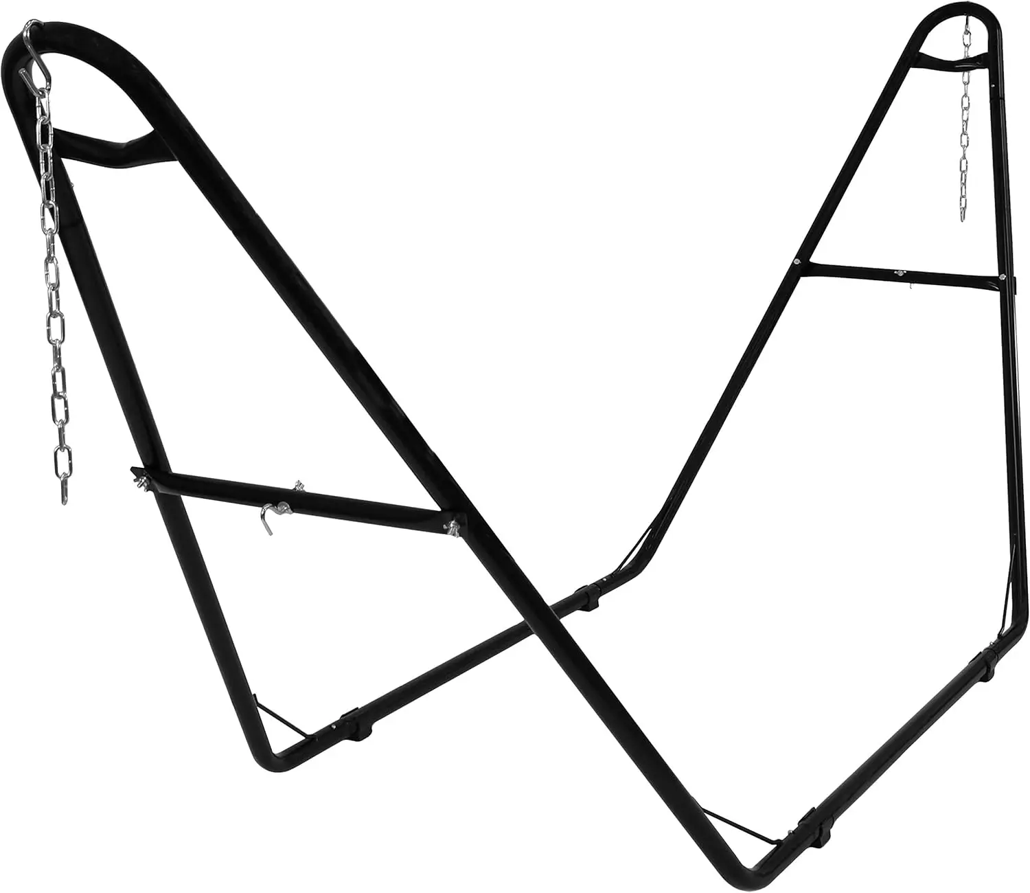 Universal 2-Person Hammock Stand - 550-Pound Capacity - Heavy-Duty Steel Outdoor Hammock Stand - Fits 9 to 14 Foot Hammocks