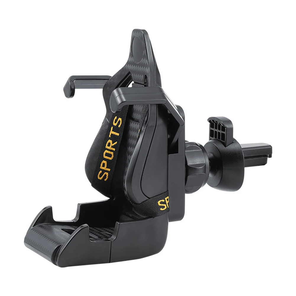 ABS Phone Holder Car Phone Holder Gravity Lock Mechanism One-Handed Operation Optimal Visibility Design Phone Support