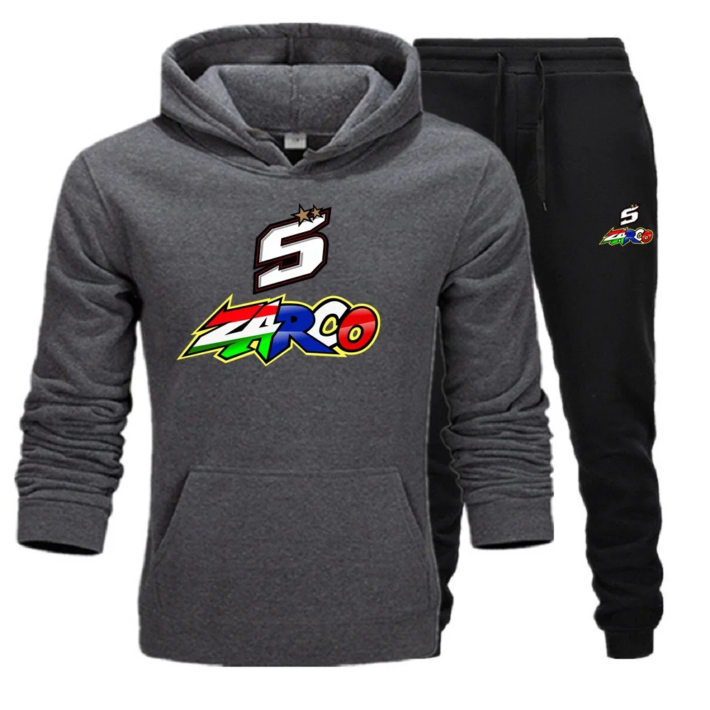 Męskie zestawy 2 szt. Polarowe bluzy i spodnie dresowe Zestaw JOHANN ZARCO nr. Kombinezon dżersejowy 5. Odzież sportowa. Zespół unisex. S-XXXL