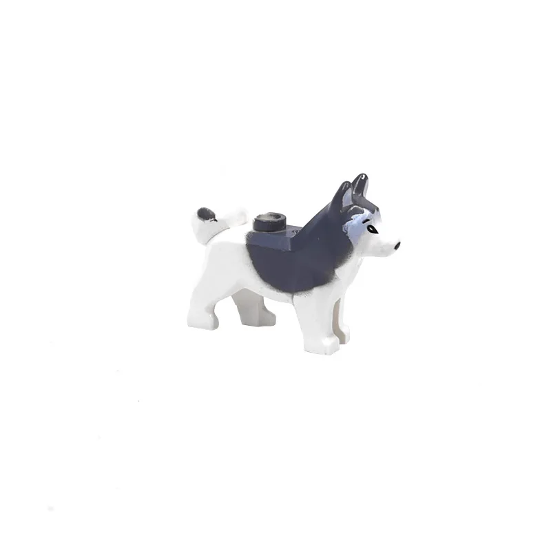 MOC 1PCS 16606 Snow Dog Husky Animal Building Blocks Kit 6076467 Bricks Particle Idea DIY Toys Children Kid Birthday Xmas Gifts