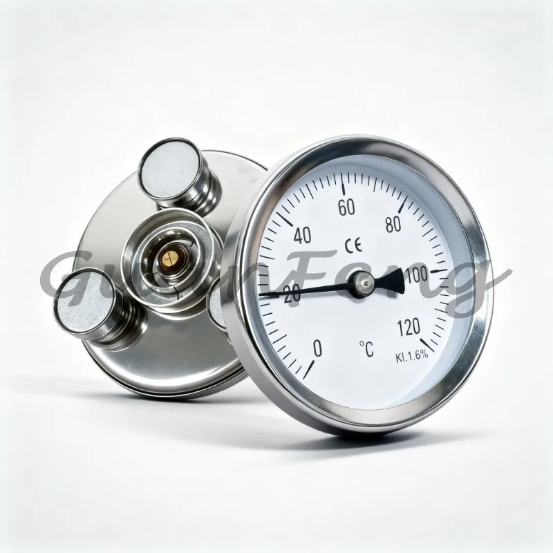 0-100/120/200/300℃ Magnetic Mold Surface Thermometer, Iron Adsorption Boiler Surface Temperature Gauge