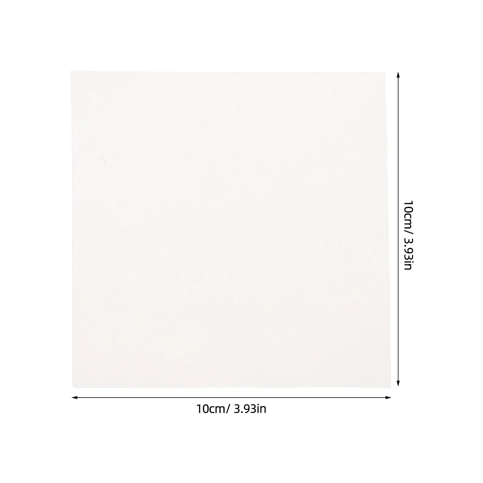 80Sheets White Square Qualitative Filter Paper Laboratory 3.94x3.94 Chemical Analysis Filtration Sheets for Lab Use