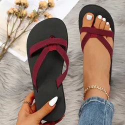 Classic Women Slippers Flat Open Toe Indoor Outdoor Slippers Summer Casual Fashion Sandals Bathroom Daily Beach Slippers