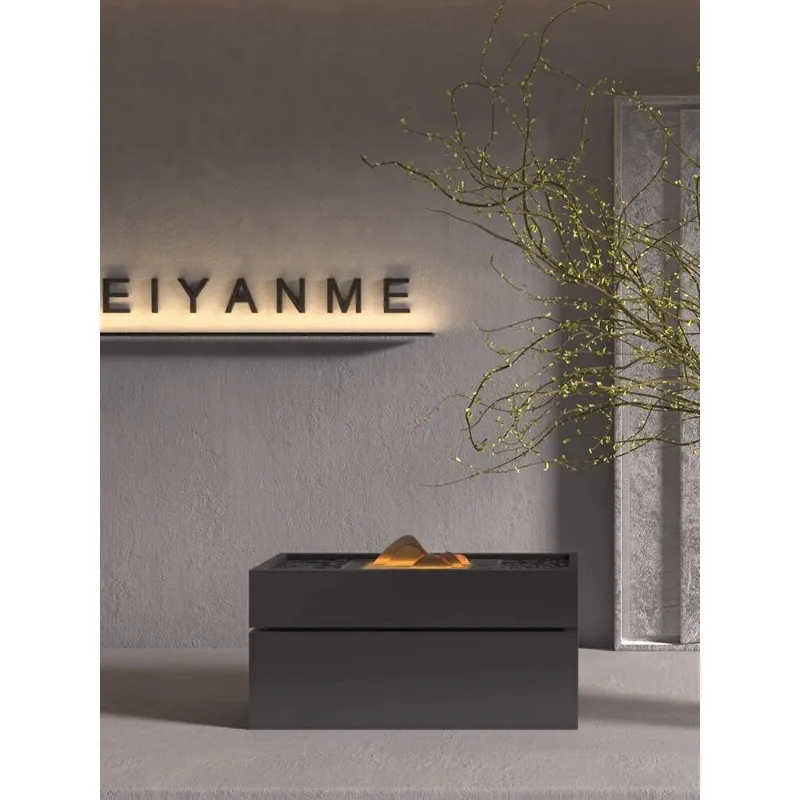 Modern light luxury desktop flowing water ornament, high-end opening gift