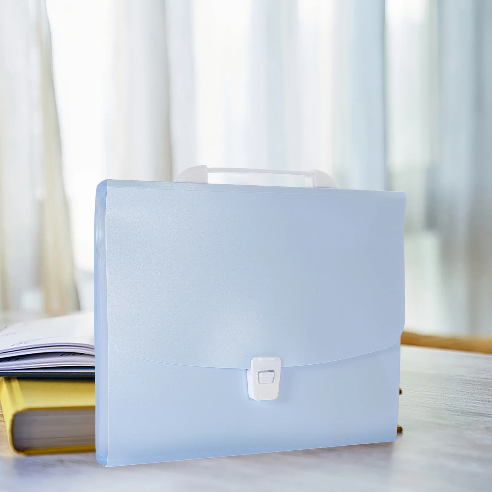 Expanding File Folder Organizer Plastic Material Portable Lightweight Easy Carry Use Document Wallet Document Wallet