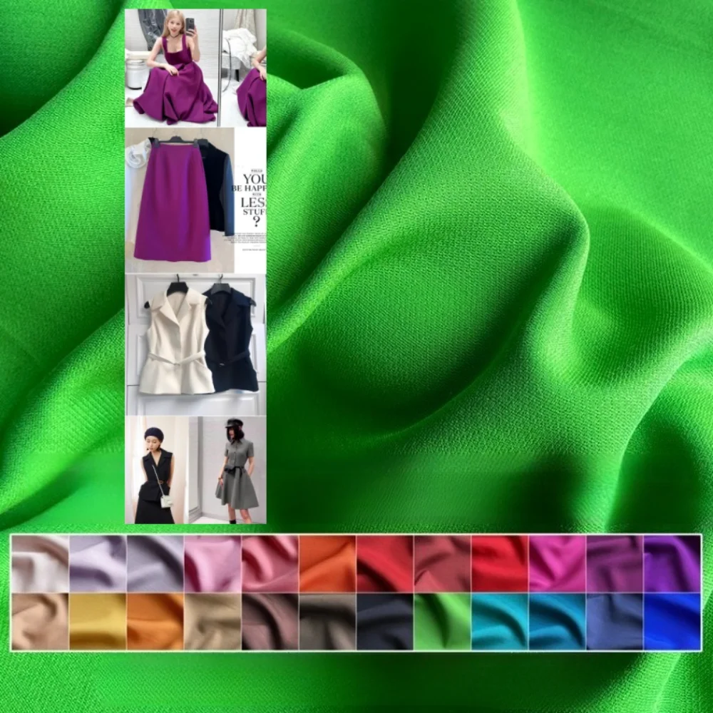 

Blended Thick Wool Silk Fabric for Outerwear Suit Fashion Apparel Diy Sewing Material By The Meter Cloth Wholesale