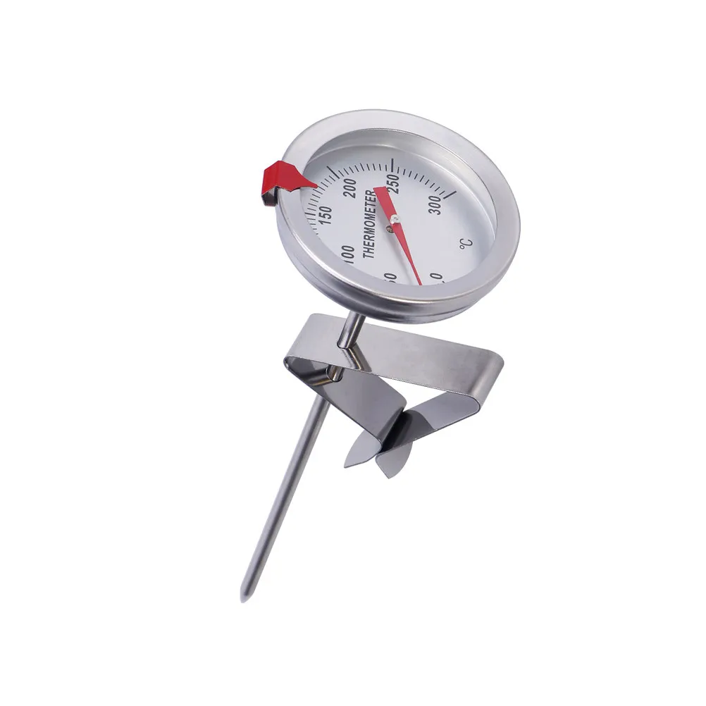 2pcs Food Silver High Temp Resistance Meat Thermometer For Kitchen Baking Cooking Bbq Steak Poultry Instant Read Digital