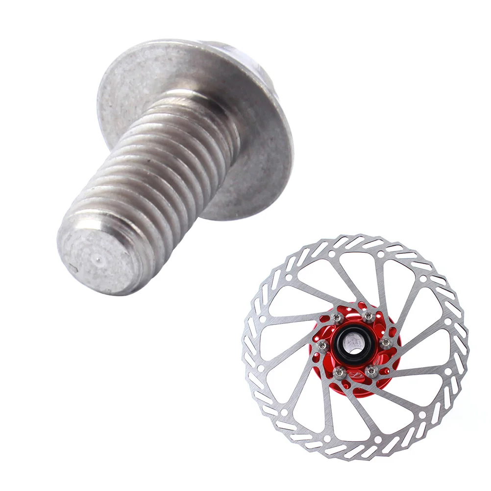 

6Pcs Titanium Alloy Brake Disc Screws Rustproof Disc Rotor Screws Replacement for Mountain Road Fixed Gear Bikes